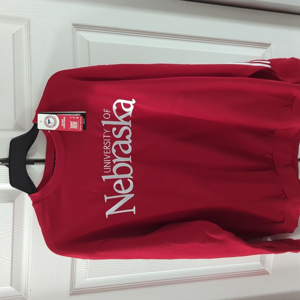 Nwt Men's Adidas Nebraska Huskers Tailgate Sweater